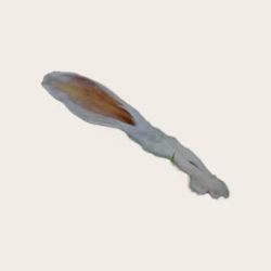 Kaninøre med pels 1 stk.