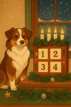 Snude med stils - adventskalender 2 hunde
