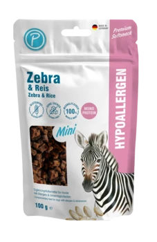 Petlando Hypoallergen Mini Softsnacks med Zebra - 100 g