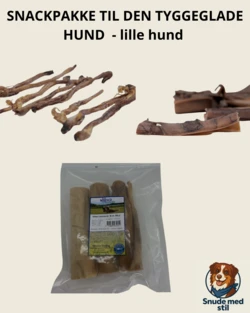 Snackpakke til den tyggeglade - lille hund
