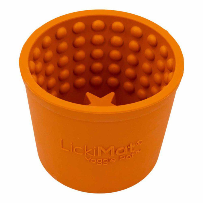 LickiMat Yoggie Pot, Orange