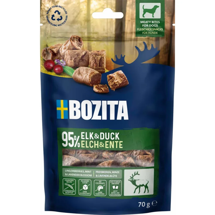 Bozita Snacks Meaty Bites Elk & Duck