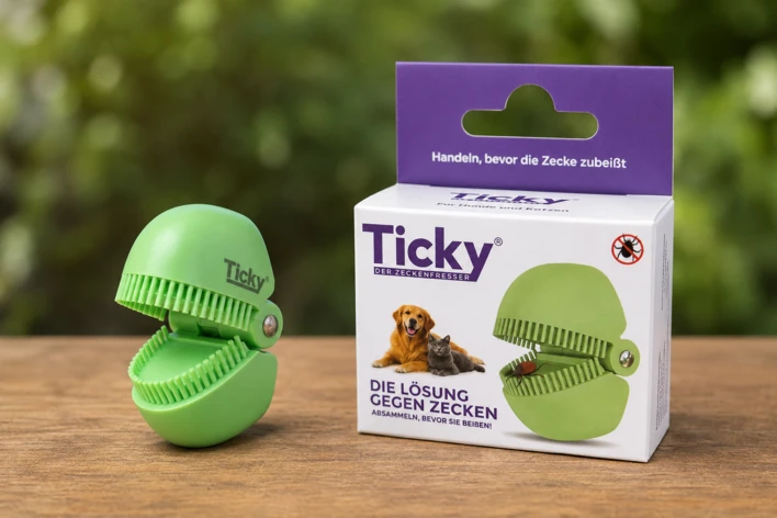 Ticky - Flåtfjerneren der fanger, fjerner og knuser flåten