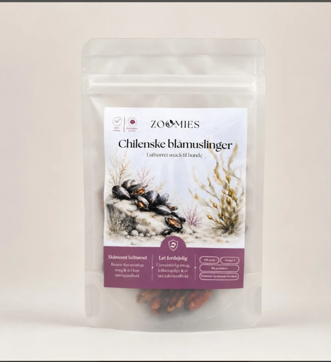 Zoomies Chilenske Blåmuslinger - 100 g -